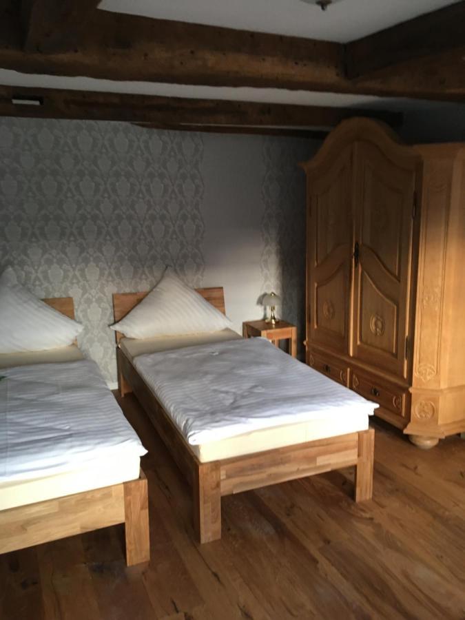 Hotel-Pension Markt-Scheune Anno 1652 Vlotho Esterno foto