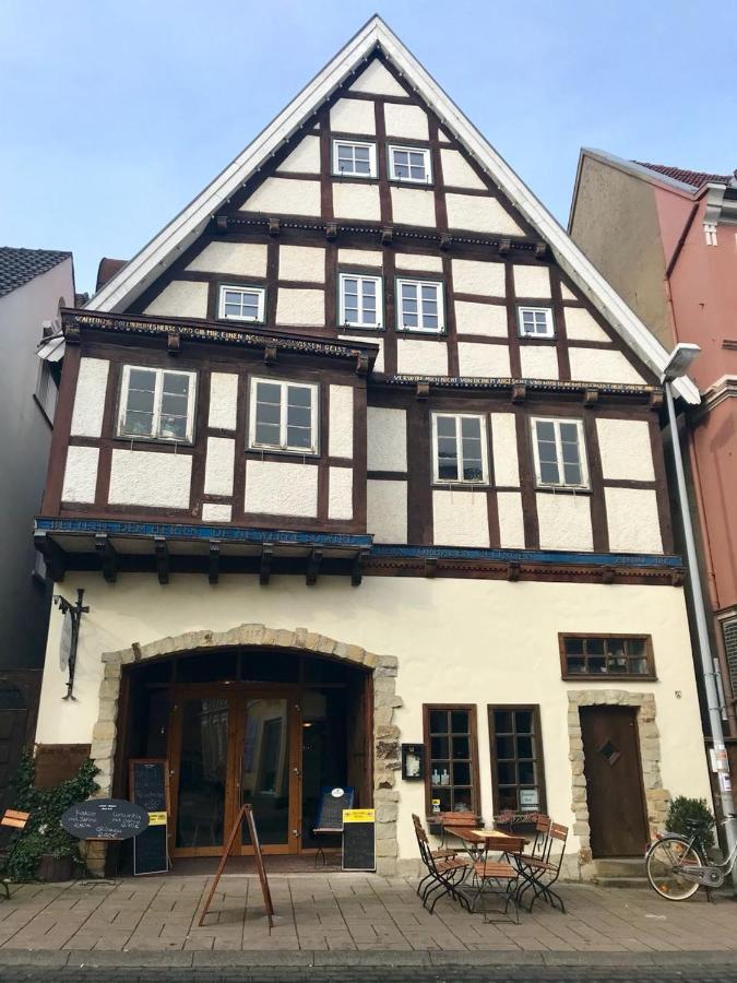 Hotel-Pension Markt-Scheune Anno 1652 Vlotho Esterno foto