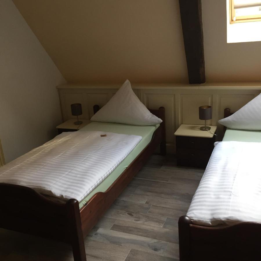 Hotel-Pension Markt-Scheune Anno 1652 Vlotho Esterno foto